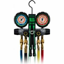 Hilmor 4V22404410HD 4-Valve Aluminum Manifold With 60" Hoses & DROT 1839131, R22, R404, R410