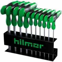 Hilmor HKTH T-Handle Hex Key Set 1891471, 3/32" To 3/8"