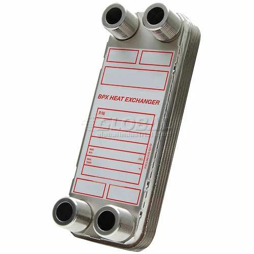 Bell & Gossett High Pressure Brazed Plate Heat Exchanger with Mounting Tabs, BP410-10MT 1 Bell & Gossett High Pressure Brazed Plate Heat Exchanger with Mounting Tabs, BP410-10MT