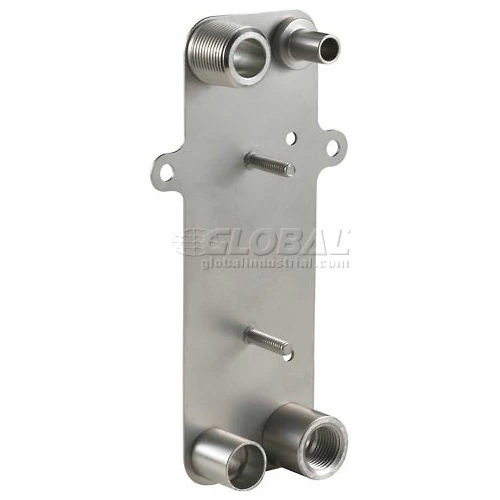 Bell & Gossett High Pressure Brazed Plate Heat Exchanger with Mounting Tabs, BP411-10MT 2 Bell & Gossett High Pressure Brazed Plate Heat Exchanger with Mounting Tabs, BP411-10MT - Image 2