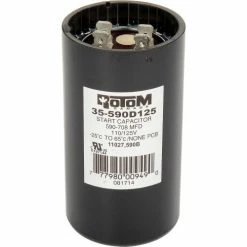 Rotom 590B, 590-708MFD, 110/125V, Start Capacitor, Round