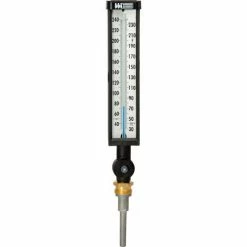 Weiss Instruments 9" Variangle Thermometer, 3 1/2" stem, 30-240F