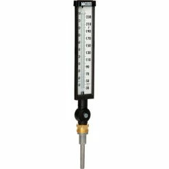 Weiss Instruments 9" Variangle Thermometer, 3 1/2" stem, 30-240F -HVAC Components Shop B454159 03