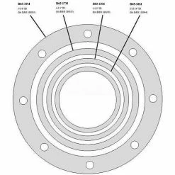 Mitco B65-15M Circulator Body Gaskets, Use W/B&G Circulators, 3-1/2"Inside Dia Package Of 10