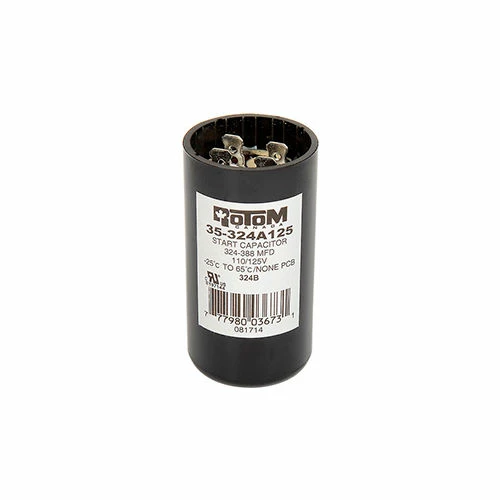 Rotom 324B, 324-388 MFD, 110/125V, Start Capacitor, Round 5 Rotom 324B, 324-388 MFD, 110/125V, Start Capacitor, Round - Image 5