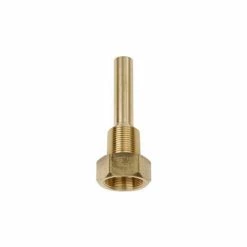 Weiss Instruments 3/4" NPT Brass Thermowell 3 1/2" stem